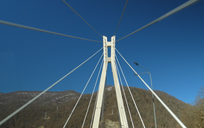 Academy gymnasts' walk around Rosa Khutor