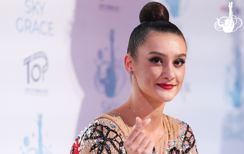 Alina Harnasko after the performance