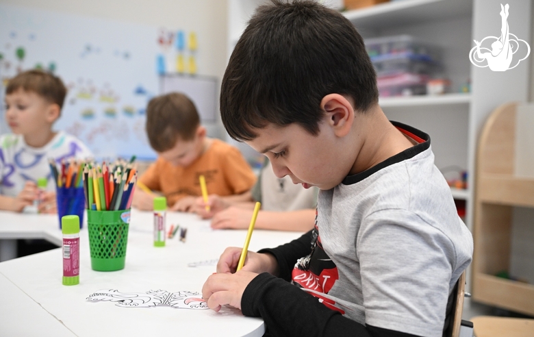 A young athlete from the Martial Arts Academy during a class dedicated to the Chinese New Year