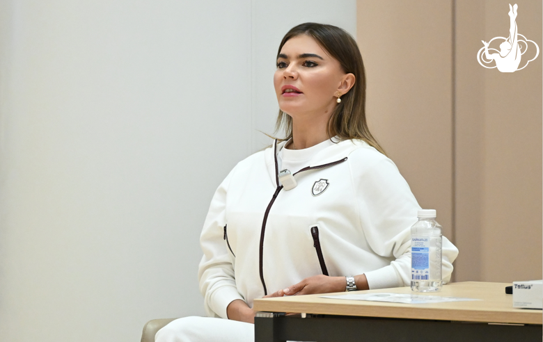 September 9, 2025. Olympic champion Alina Kabaeva during training at the Academy