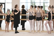 Yulia Kasenkova, senior teacher at the Vaganova Russian Ballet Academy conducts a master-class