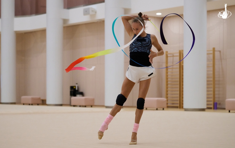 Yana Zaikina during a training session at the Academy
