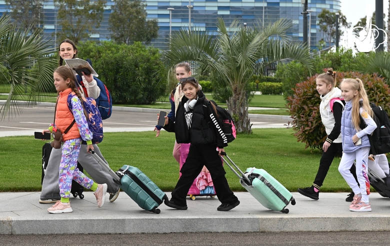 Arrival of gymnasts at the Academy