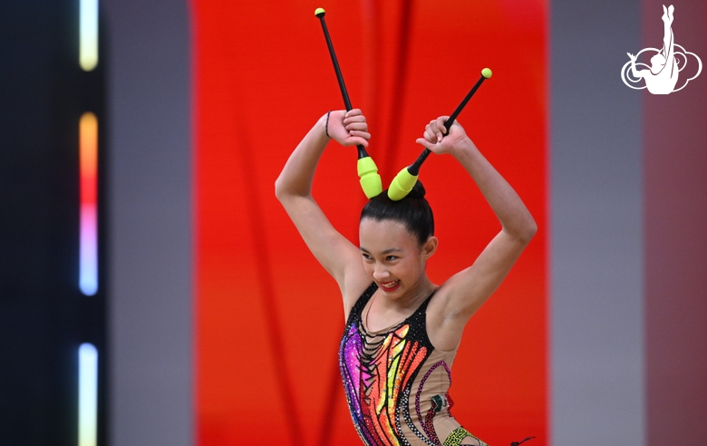 Elisa Valentina Novelo Evia during the clubs exercise