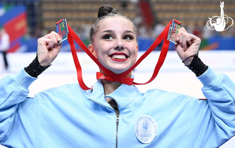 Mariia Borisova after the award ceremony at BRICS Games