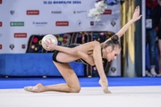 Miroslava Monina during the ball exercise