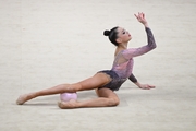 Ulyana Yanus during the ball exercise