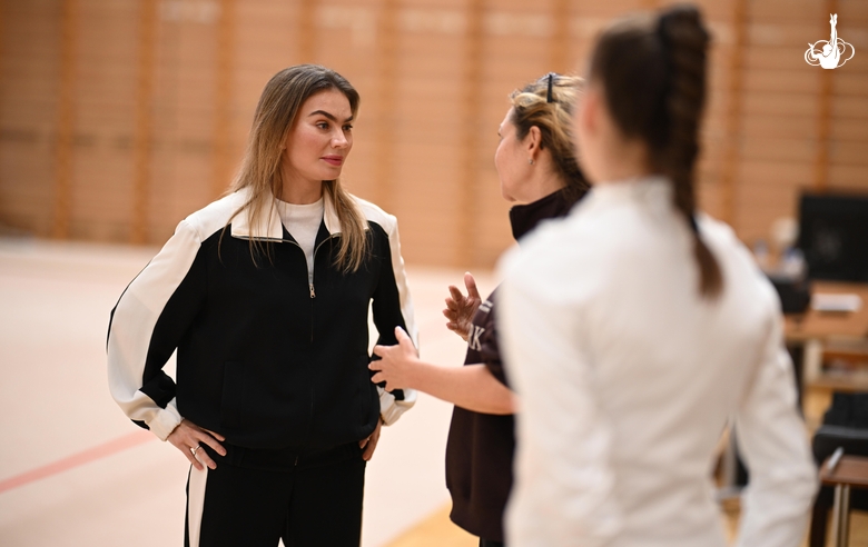 September 10, 2026. Olympic champion Alina Kabaeva during a training session in Novogorsk