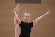 A young gymnast during the selection