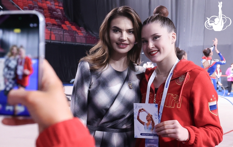 Олимпийская чемпионка Алина Кабаева на чемпионате России в Москве