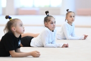 Elvira Belyaeva, Ksenia Savinova and Yana Zaikina (left to right) during training