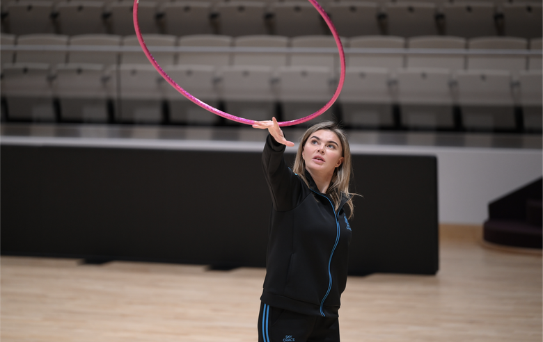 February 5, 2025. Sirius. Olympic champion Alina Kabaeva evaluates the work of gymnasts and shares invaluable experience with them.