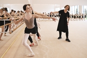 Yulia Kasenkova, senior teacher at the Vaganova Russian Ballet Academy conducts a master-class