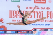 Ksenia Savinova during the exercise