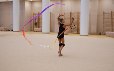 Делимся продолжением отработки упражнения с лентой с Евой Кононовой из Тюменской области