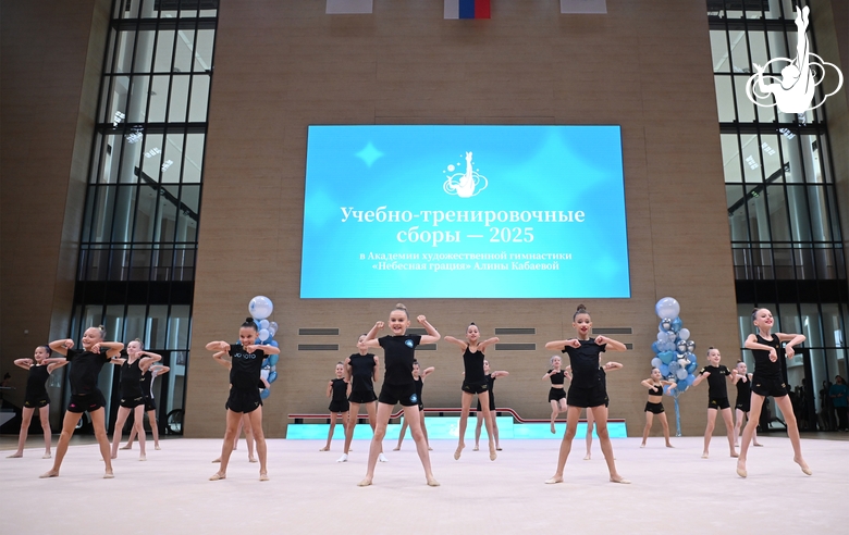 Participants of the training camp during their performance at the final concert