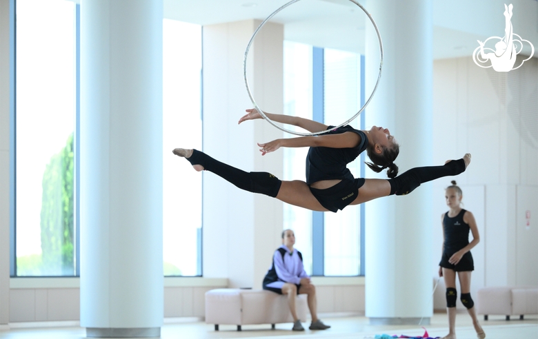 Nicole Rimarachin Diaz during the recovery camp at the Academy