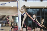 Gymnasts during class  on object preparation