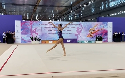 Full performance by Anna Vakulenko from Volgograd without an apparatus at the championship of the Southern Federal District