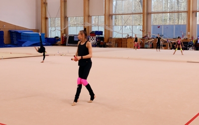 На следующей неделе стартует первенство России, а мы показываем подготовку наших гимнасток