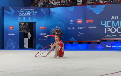 Hoop routine of Anya Vakulenko in the all-around finals at the Russian championship