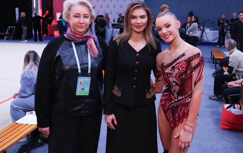 November 14, 2025. Honored Coach of Russia Natalia Orlova, Olympic champion Alina Kabaeva and gymnast Alisa Medvedeva during the Sky Grace Cup International Tournament and Beijing Top Open 2025