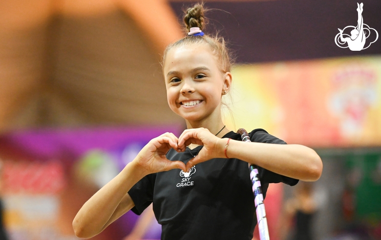 Elvira Belyaeva at floor testing