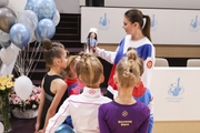 Young gymnasts made a gift for the Olympic champion Alina Kabaeva