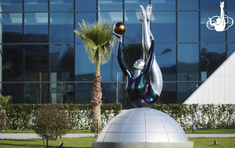 Sculpture in front of the Academy building