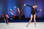Ulyana Yanus during the ribbon exercise