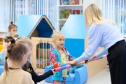 Preschooler’s lesson in the Academy classroom