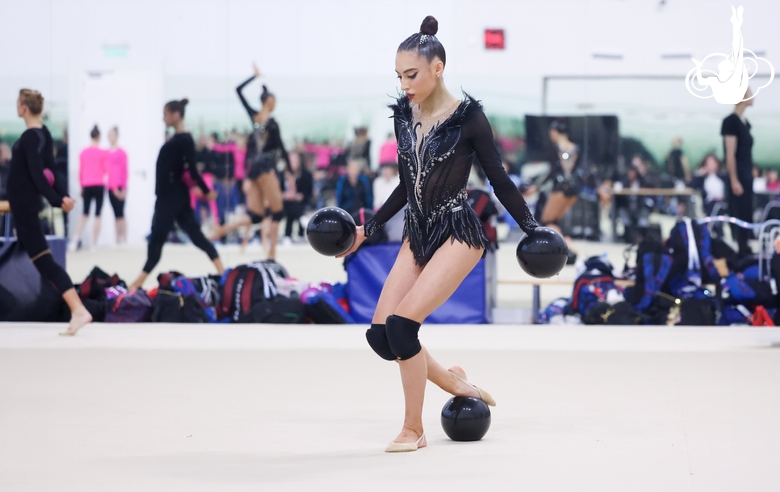 Николь Андрончик перед выступлением