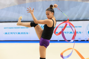 Марина Мальпика во время тренировки