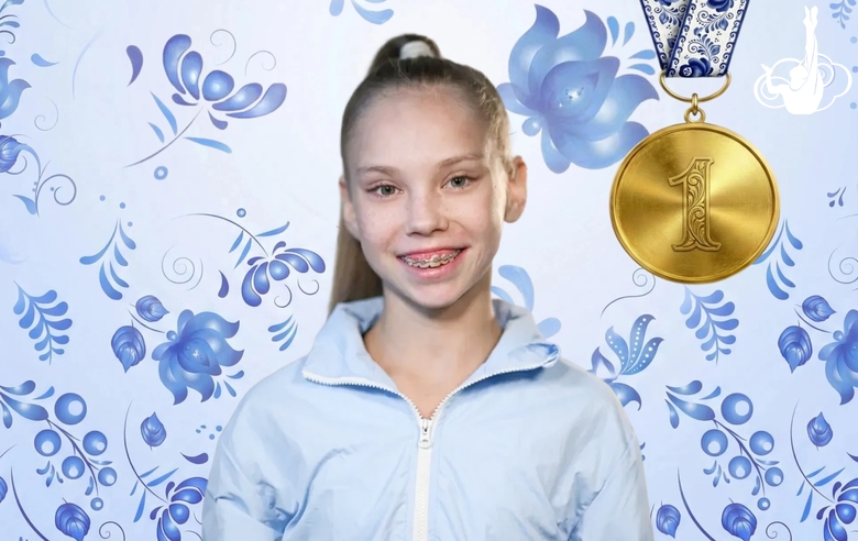 Eva Kononova from the Tyumen Region is the Russian champion in the hoop