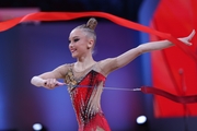 Elizaveta Geraskina during the ribbon exercise