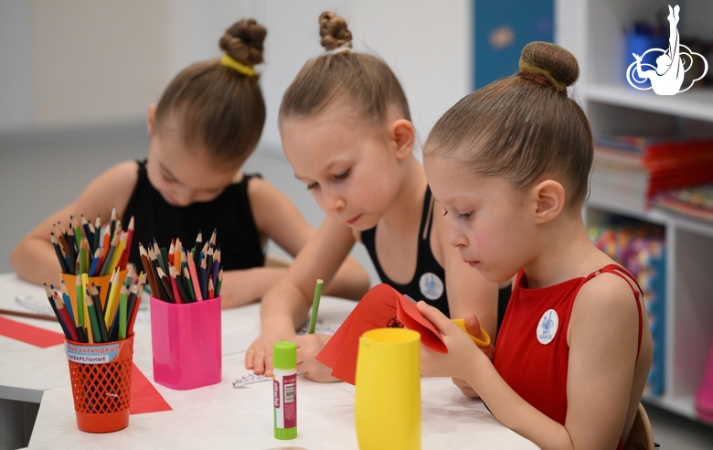 Preschoolers during a class dedicated to the Chinese New Year