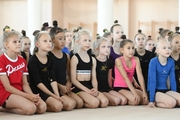 Young gymnasts at the training camp