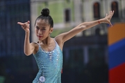 Asel Arapova during a performance at the BRICS Games in Kazan