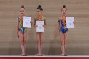 Recipient of the 3rd athletic category, born in 2014 at the Way to Victory tournament - Athena Lifar (Rostov Region), Yasmina Gabidulina and Almira Shakirzyanova (Republic of Tatarstan)