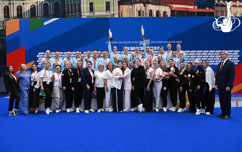 Olympic champion Alina Kabaeva during the BRICS Games award ceremony