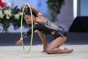 Marina Malpica during the hoop exercise