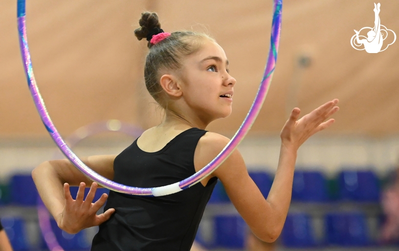 Ksenia Savinova during warm-ups