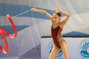 Мария Борисова во время контрольной тренировки