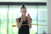 Anastasia Vlasenko during the recovery camp at the Academy
