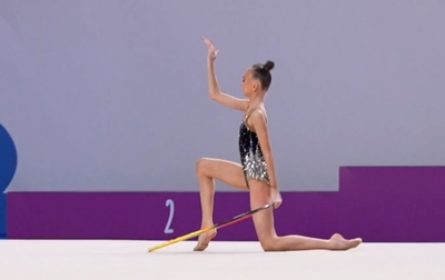 Фрагменты упражнений участниц первенства России по квоте Международной Ассоциации «Небесная грация»