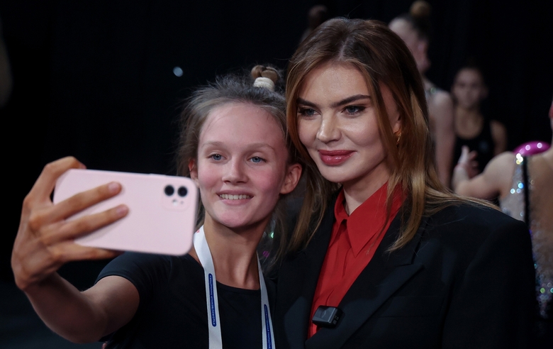 28 февраля 2026 года. Олимпийская чемпионка Алина Кабаева на чемпионате России в Москве