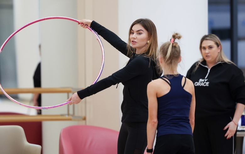 May 20, 2026. Olympic champion Alina Kabaeva during training at the Academy