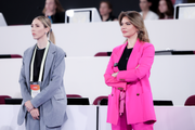 2 мая 2025 года. Олимпийская чемпионка Алина Кабаева — на опробовании ковра перед стартом 1-го этапа международного турнира «Кубок сильнейших»