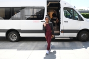 Coach and judge Pooja Surve during her visit to the Academy
