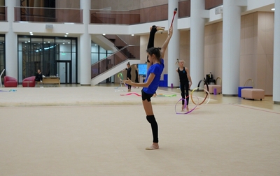 Во время упражнения гимнастка должна работать на 100%